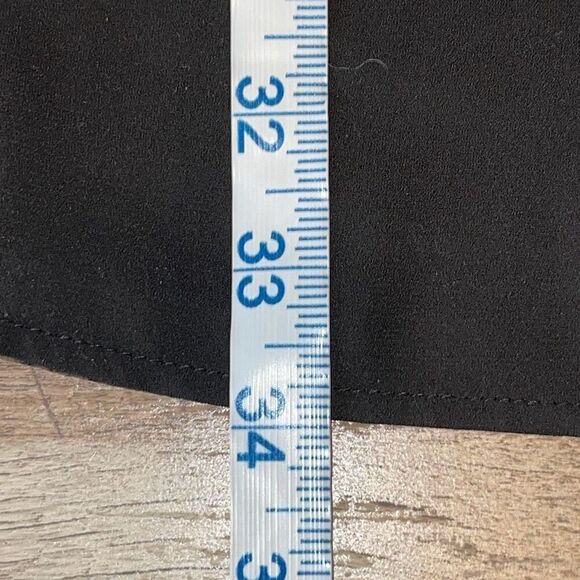 Vince Camuto Womens 3/4 Ruffle Sleeve Keyhole Back Shift Dress‎ Black Size 2 - Picture 11 of 11